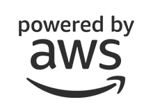 Powered by AWS logo