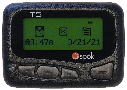 Pager with date and notifications